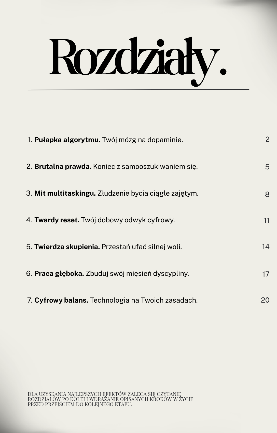 DYSCYPLINA -Jak odzyskać focus w świecie taniej dopaminy.