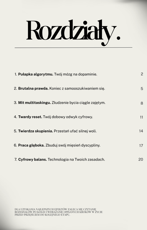 DYSCYPLINA -Jak odzyskać focus w świecie taniej dopaminy.